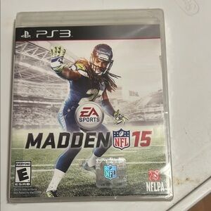 Red and Blue Madden NFL 15 PS3 Game new. Unopened.